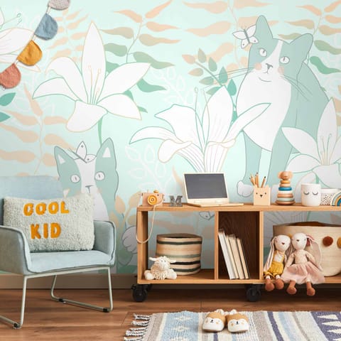 ⁨Fototapeta - Kocie sprawy - trzeci wariant (rozmiar 100x70, wykończenie Standard)⁩ w sklepie Wasserman.eu