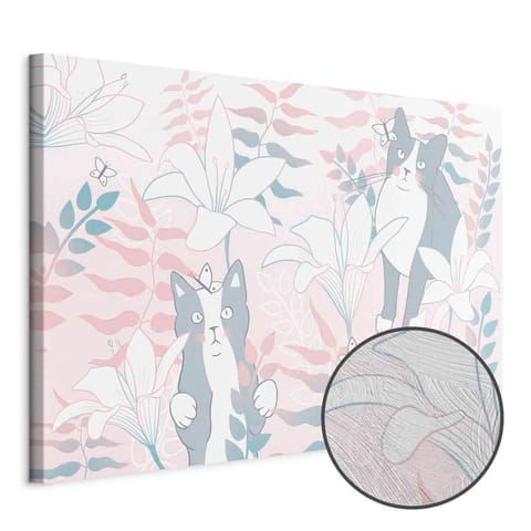 ⁨Obraz - Kocie sprawy (1-częściowy) szeroki - drugi wariant (rozmiar 60x40, wykończenie Premium Print)⁩ w sklepie Wasserman.eu