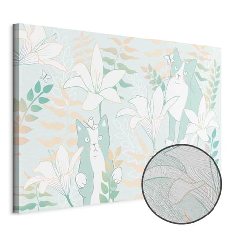 ⁨Obraz - Kocie sprawy (1-częściowy) szeroki - trzeci wariant (rozmiar 60x40, wykończenie Premium Print)⁩ w sklepie Wasserman.eu