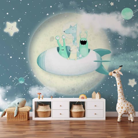 ⁨Fototapeta - Kosmiczna przygoda - drugi wariant (rozmiar 100x70, wykończenie Standard)⁩ w sklepie Wasserman.eu