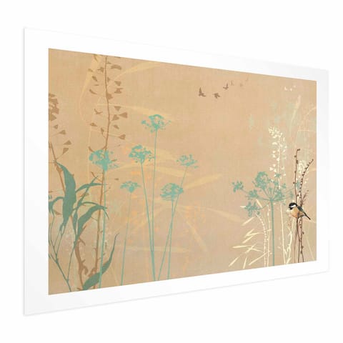 ⁨Plakat - Ptaszek na łące (rozmiar 60x40, wykończenie Bez ramy z marginesem)⁩ w sklepie Wasserman.eu
