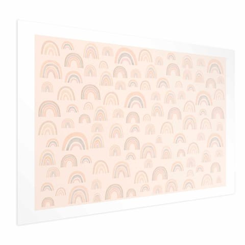 ⁨Plakat - Pastelowe tęcze (rozmiar 60x40, wykończenie Bez ramy z marginesem)⁩ w sklepie Wasserman.eu