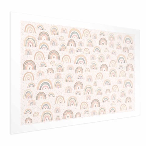 ⁨Plakat - Tęcze i serca (rozmiar 90x60, wykończenie Bez ramy z marginesem)⁩ w sklepie Wasserman.eu