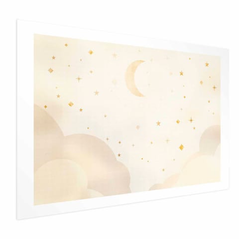 ⁨Plakat - Rozgwieżdżona noc (rozmiar 60x40, wykończenie Bez ramy z marginesem)⁩ w sklepie Wasserman.eu