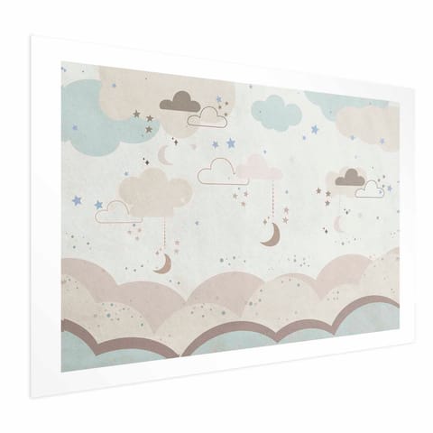 ⁨Plakat - Bajkowa noc (rozmiar 60x40, wykończenie Bez ramy z marginesem)⁩ w sklepie Wasserman.eu
