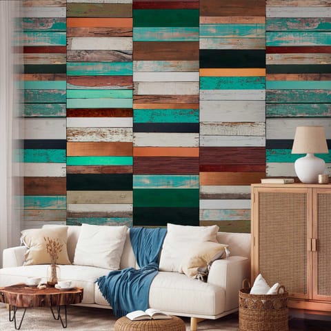 ⁨Wall mural - Wooden layout (size 50x1000)⁩ at Wasserman.eu