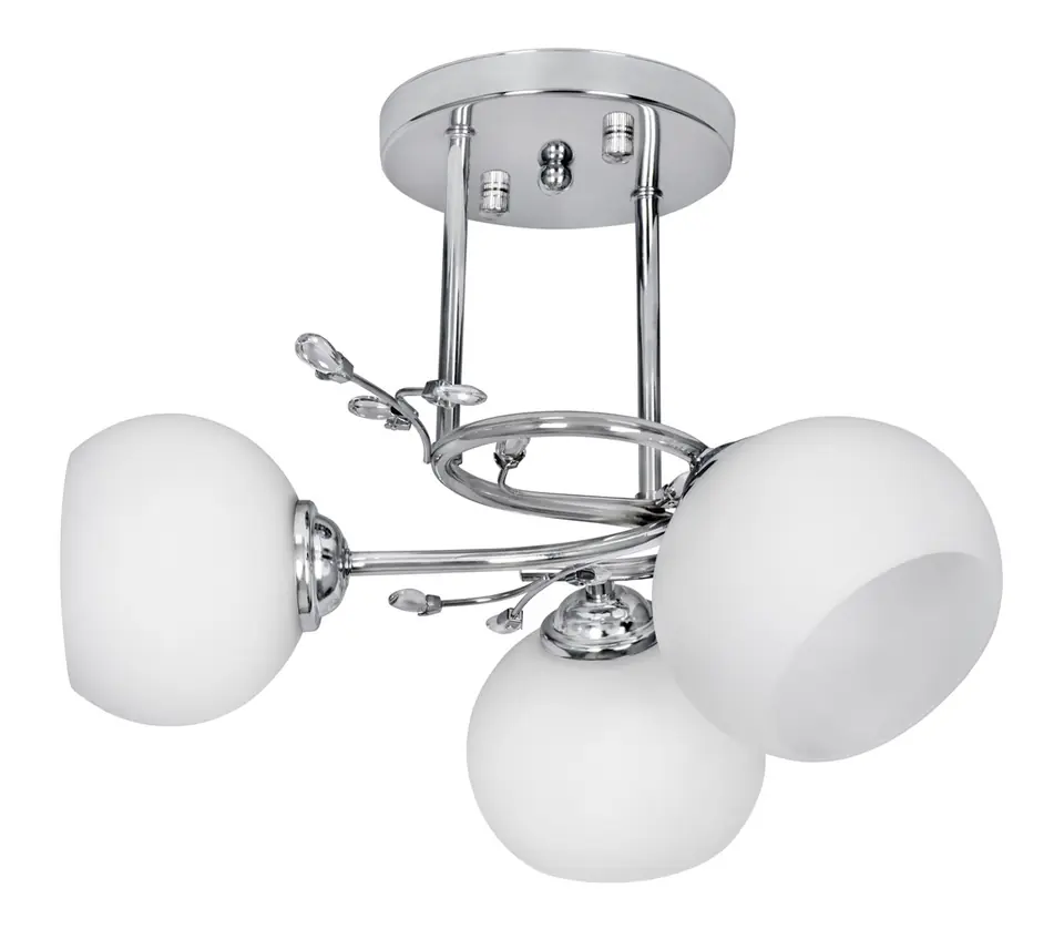 ⁨Activejet Classic ceiling chandelier pendant lamp IRMA nickel triple 3xE27 for living room⁩ at Wasserman.eu