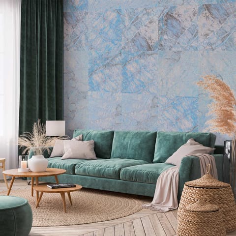 ⁨Wall mural - Blue marble (size 50x1000)⁩ at Wasserman.eu