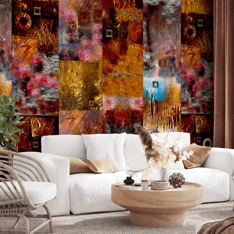 ⁨Wall mural - Painted abstraction (size 50x1000)⁩ at Wasserman.eu