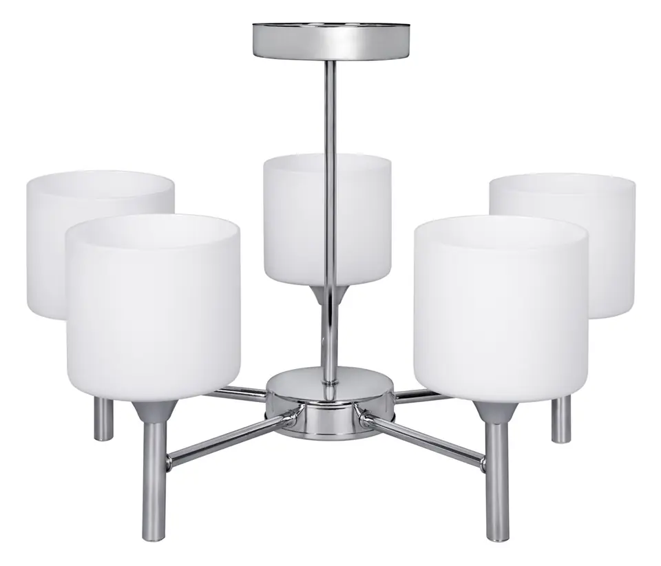 Żyrandol klasyczna lampa sufitowa wisząca Activejet MIRA Chrom 5xE27 do salonu w sklepie Wasserman.eu