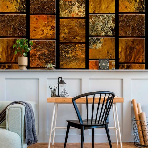 ⁨Wall mural - Golden majesty (size 50x1000)⁩ at Wasserman.eu