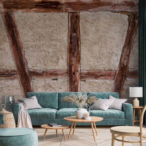 ⁨Wall mural - Old barn (size 100x70)⁩ at Wasserman.eu