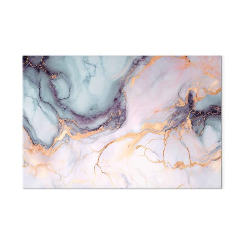 ⁨Obraz - Pastelowe kamienie - różowo-niebieskie struktury na bazie marmuru (rozmiar 90x60, wykończenie Akustyczny)⁩ w sklepie Wasserman.eu