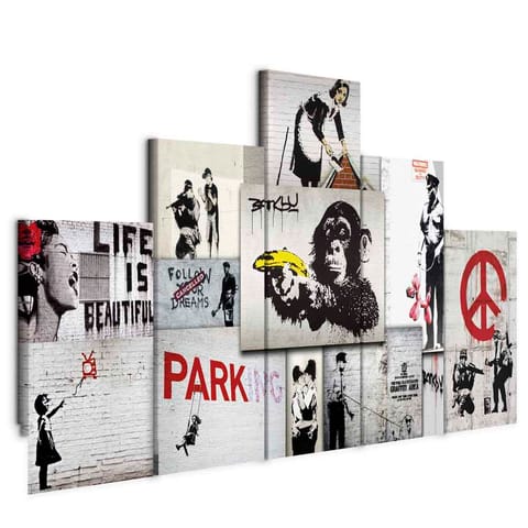 ⁨Picture - Street Crimes: Banksy Art (size 225x112.5)⁩ at Wasserman.eu