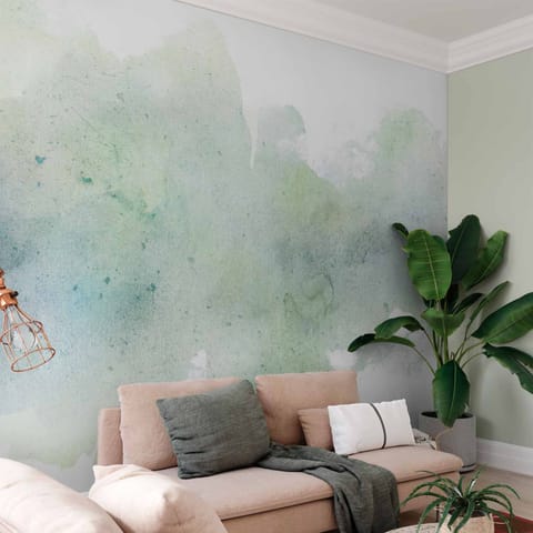 ⁨Wall mural - Pastel mint (size 300x210)⁩ at Wasserman.eu
