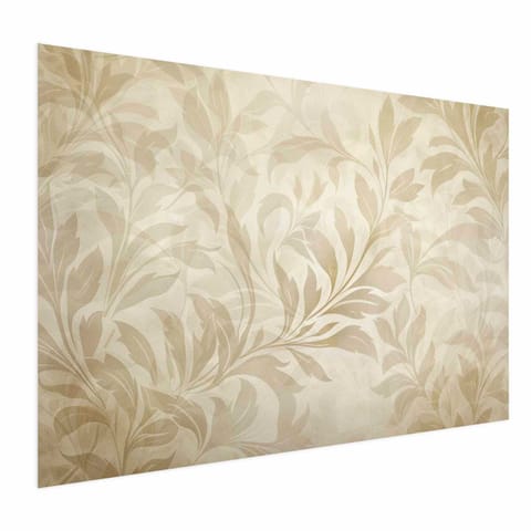 ⁨Plakat - Piaskowe listki i pnącza (rozmiar 30x21, wykończenie Bez ramy)⁩ w sklepie Wasserman.eu