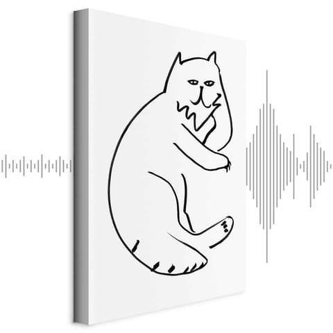 ⁨Obraz - Koci relaks (1-częściowy) pionowy (rozmiar 20x30, wykończenie Akustyczny)⁩ w sklepie Wasserman.eu