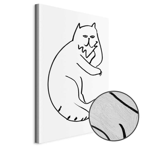 ⁨Obraz - Koci relaks (1-częściowy) pionowy (rozmiar 80x120, wykończenie Premium Print)⁩ w sklepie Wasserman.eu