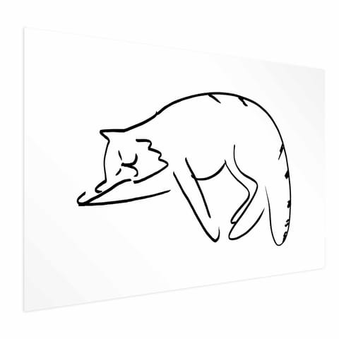 ⁨Plakat - Kocie sny (rozmiar 60x40, wykończenie Bez ramy z marginesem)⁩ w sklepie Wasserman.eu