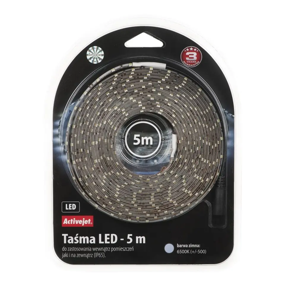 ⁨Taśma w żelu LED Activejet AJE-Z300L3528WCI (180 lm; Biały zimny; 5m; 4 W; IP65)⁩ w sklepie Wasserman.eu