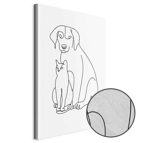 ⁨Obraz - Najlepsi przyjaciele (1-częściowy) pionowy (rozmiar 40x60, wykończenie Premium Print)⁩ w sklepie Wasserman.eu