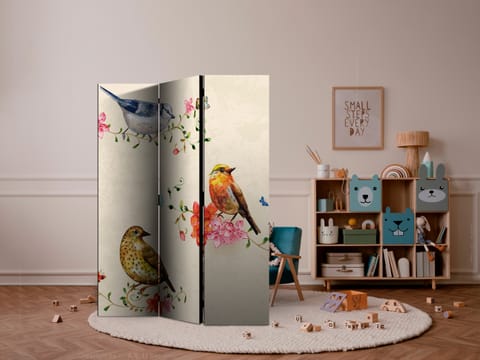 ⁨Parawan - Ptasi śpiew (rozmiar 135x172, wykończenie Dwustronny)⁩ w sklepie Wasserman.eu