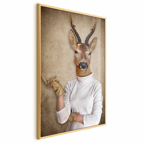 ⁨Plakat - Pani domu (rozmiar 60x90, wykończenie Rama złota)⁩ w sklepie Wasserman.eu