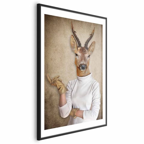 ⁨Plakat - Pani domu (rozmiar 40x60, wykończenie Rama czarna z marginesem)⁩ w sklepie Wasserman.eu