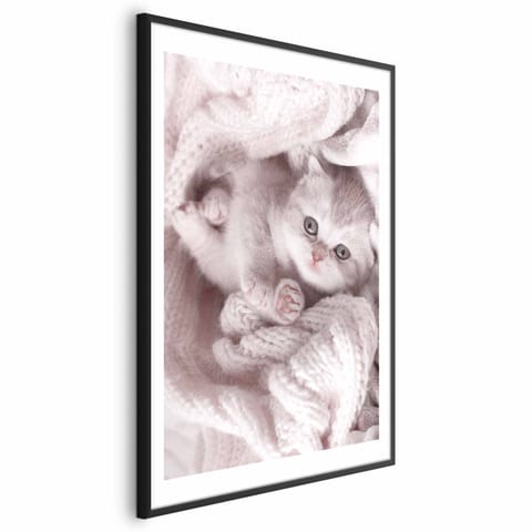 ⁨Plakat - Miłośnik wypoczynku (rozmiar 40x60, wykończenie Rama czarna z marginesem)⁩ w sklepie Wasserman.eu