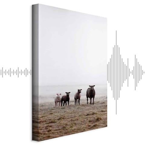 ⁨Obraz - Przyjaciele o poranku (1-częściowy) pionowy (rozmiar 20x30, wykończenie Akustyczny)⁩ w sklepie Wasserman.eu