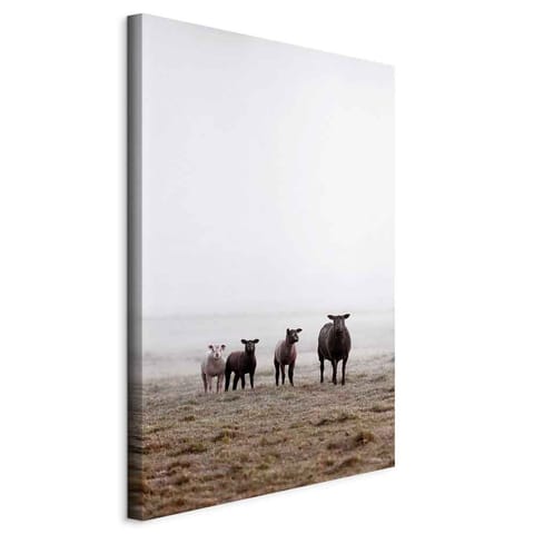 ⁨Obraz - Przyjaciele o poranku (1-częściowy) pionowy (rozmiar 40x60, wykończenie Na płótnie włoskim)⁩ w sklepie Wasserman.eu