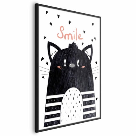 ⁨Plakat - Smile (rozmiar 21x30, wykończenie Rama czarna)⁩ w sklepie Wasserman.eu