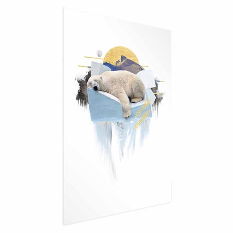 ⁨Plakat - Niedźwiedź polarny (rozmiar 40x60, wykończenie Bez ramy)⁩ w sklepie Wasserman.eu