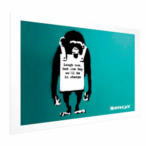 ⁨Plakat - Zła małpa (rozmiar 42x29.7, wykończenie Bez ramy z marginesem)⁩ w sklepie Wasserman.eu