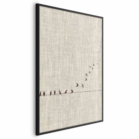 ⁨Plakat - Nauka latania (rozmiar 40x60, wykończenie Rama czarna)⁩ w sklepie Wasserman.eu