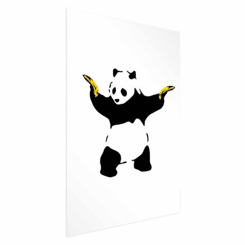 ⁨Plakat - Panda with Guns (rozmiar 40x60, wykończenie Bez ramy)⁩ w sklepie Wasserman.eu