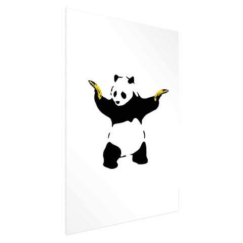 ⁨Plakat - Panda with Guns (rozmiar 40x60, wykończenie Bez ramy z marginesem)⁩ w sklepie Wasserman.eu