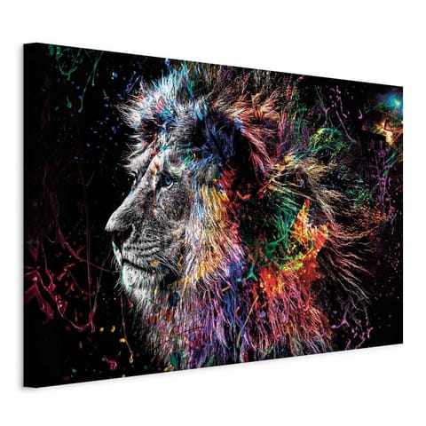 Picture - Crazy Lion (1-piece) wide (size 60x40) at Wasserman.eu