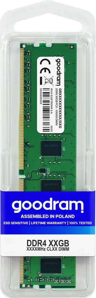 ⁨Pam. GOODRAM DDR4 16GB 2666MHz CL19 SR DIMM⁩ w sklepie Wasserman.eu