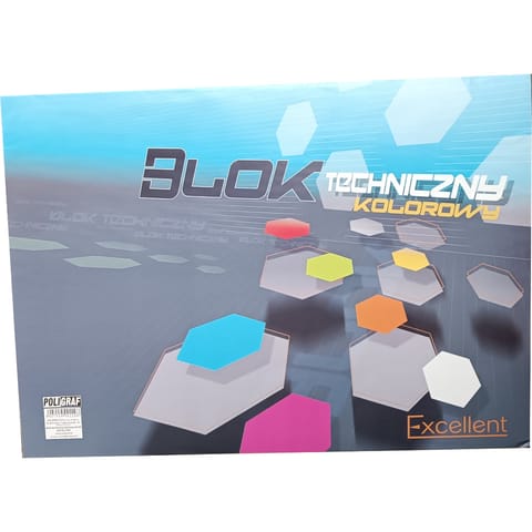 ⁨Blok techniczny A3 20k kolorowy EXCELLENT POLIGRAF⁩ w sklepie Wasserman.eu