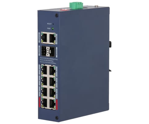 ⁨ZARZĄDZALNY SWITCH PRZEMYSŁOWY POE CHS4212-8GT-110 8-PORTOWY SFP DAHUA⁩ w sklepie Wasserman.eu