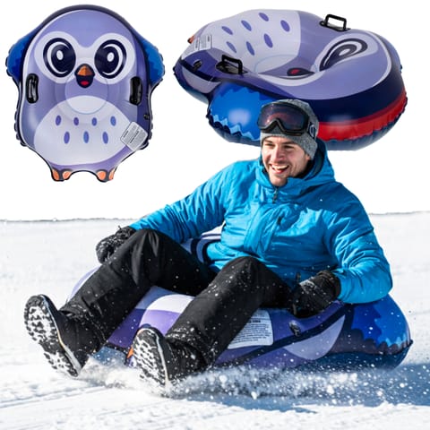 ⁨Slider, sledge, blown on snow, tire, penguin⁩ at Wasserman.eu