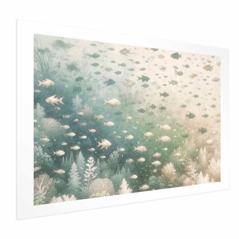 ⁨Plakat - Morski świat (rozmiar 42x29.7, wykończenie Bez ramy z marginesem)⁩ w sklepie Wasserman.eu