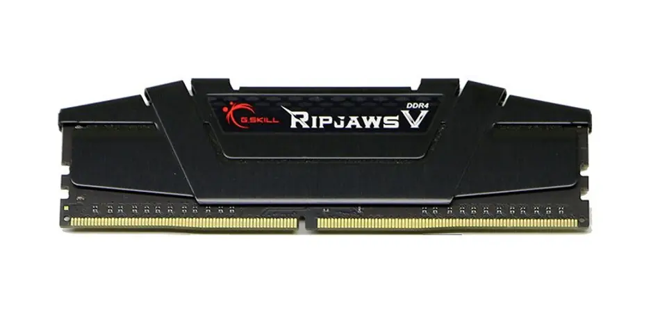 ⁨Zestaw pamięci G.SKILL RipjawsV F4-3200C16Q-32GVKB (DDR4 DIMM; 4 x 8 GB; 3200 MHz; CL16)⁩ w sklepie Wasserman.eu
