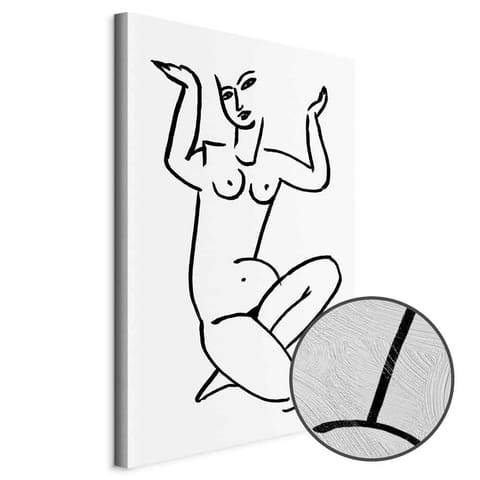 ⁨Obraz - Niepewna zachęta (1-częściowy) pionowy (rozmiar 40x60, wykończenie Premium Print)⁩ w sklepie Wasserman.eu