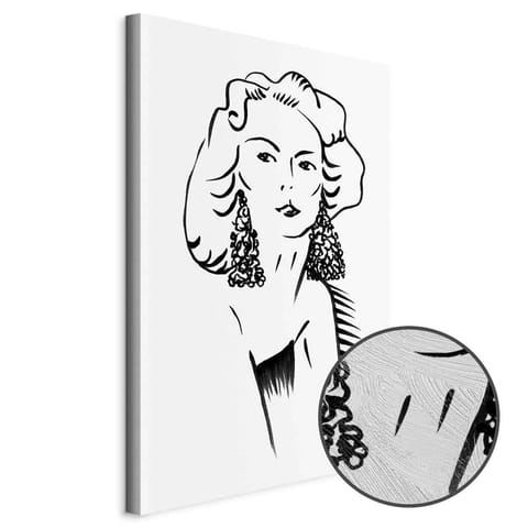 ⁨Obraz - Romantyczna blondynka (1-częściowy) pionowy (rozmiar 80x120, wykończenie Premium Print)⁩ w sklepie Wasserman.eu