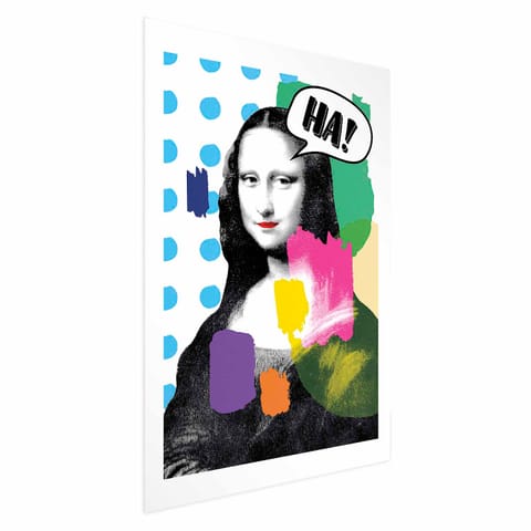 ⁨Plakat - Mona Lisa Pop-art (rozmiar 40x60, wykończenie Bez ramy z marginesem)⁩ w sklepie Wasserman.eu