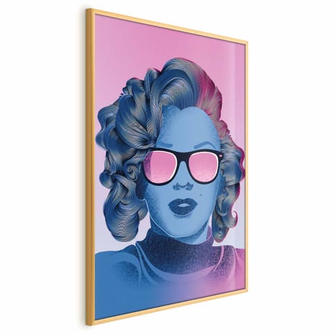 ⁨Plakat - Norma Jeane (rozmiar 21x30, wykończenie Rama złota)⁩ w sklepie Wasserman.eu