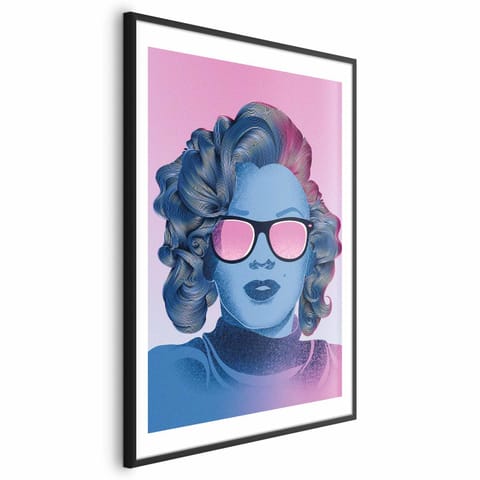 ⁨Plakat - Norma Jeane (rozmiar 21x30, wykończenie Rama czarna z marginesem)⁩ w sklepie Wasserman.eu