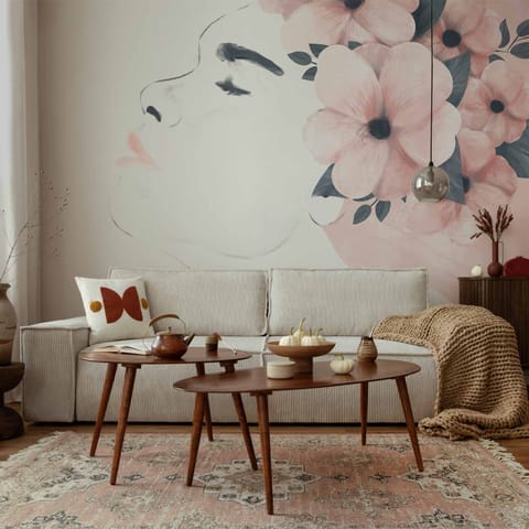 ⁨Fototapeta - Kobiece spojrzenie - drugi wariant (rozmiar 147x105, wykończenie Samoprzylepna)⁩ w sklepie Wasserman.eu